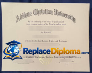 Abilene Christian University Diploma Sample Abilene Christian University Diploma
