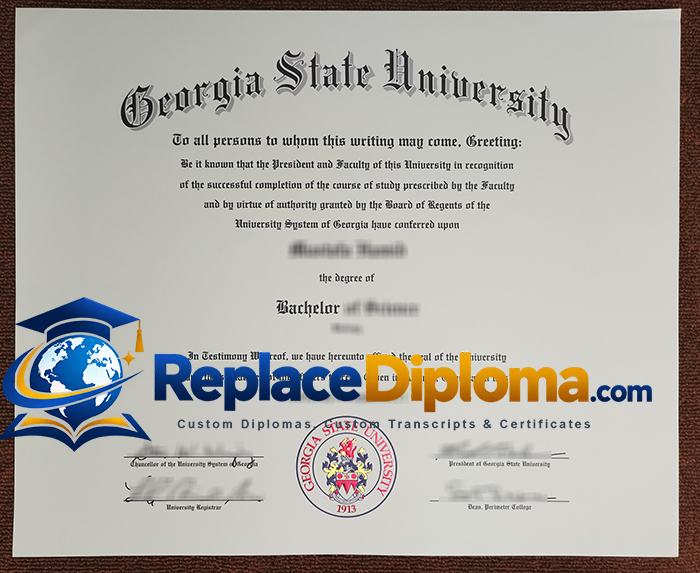 Georgia State University Diploma