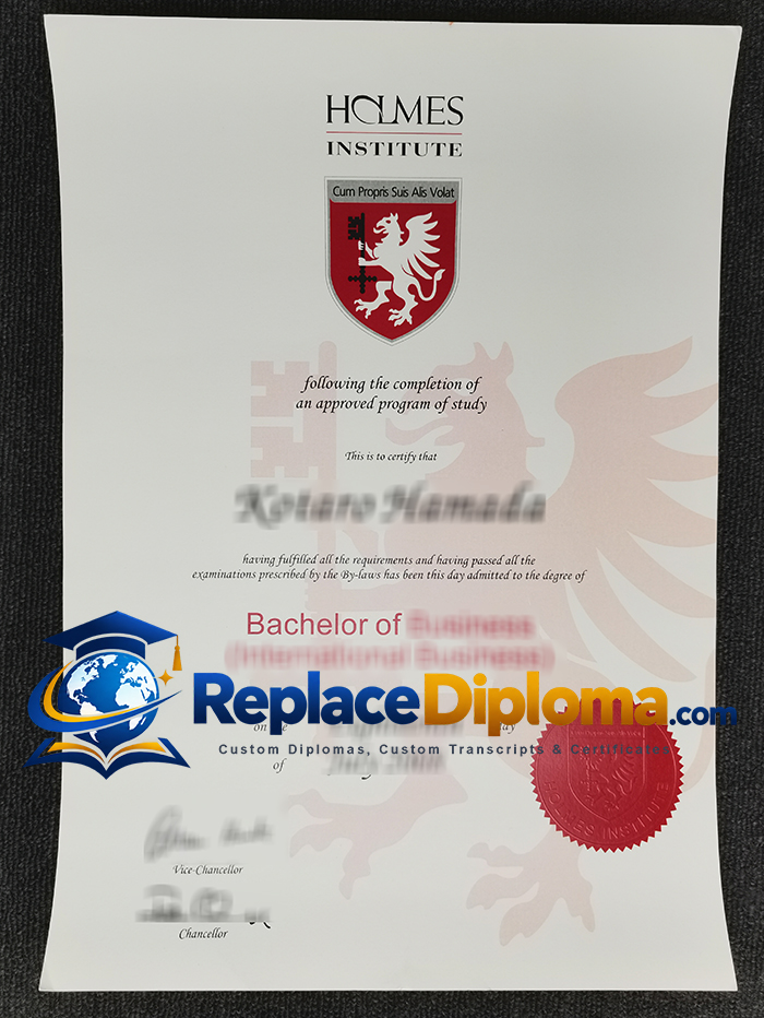 Holmes Institute Diploma