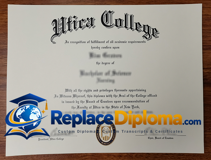 Utica College diploma