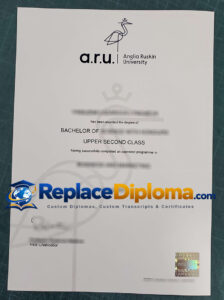 Anglia Ruskin University Degree Certificate Sample Anglia Ruskin University Degree