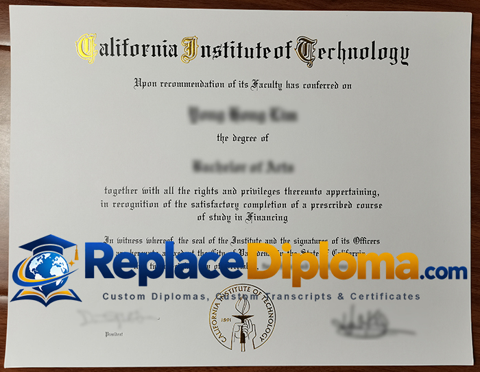 California Institute of Technology Diploma