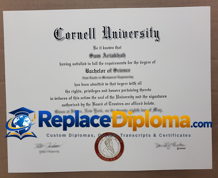 Cornell University Diploma