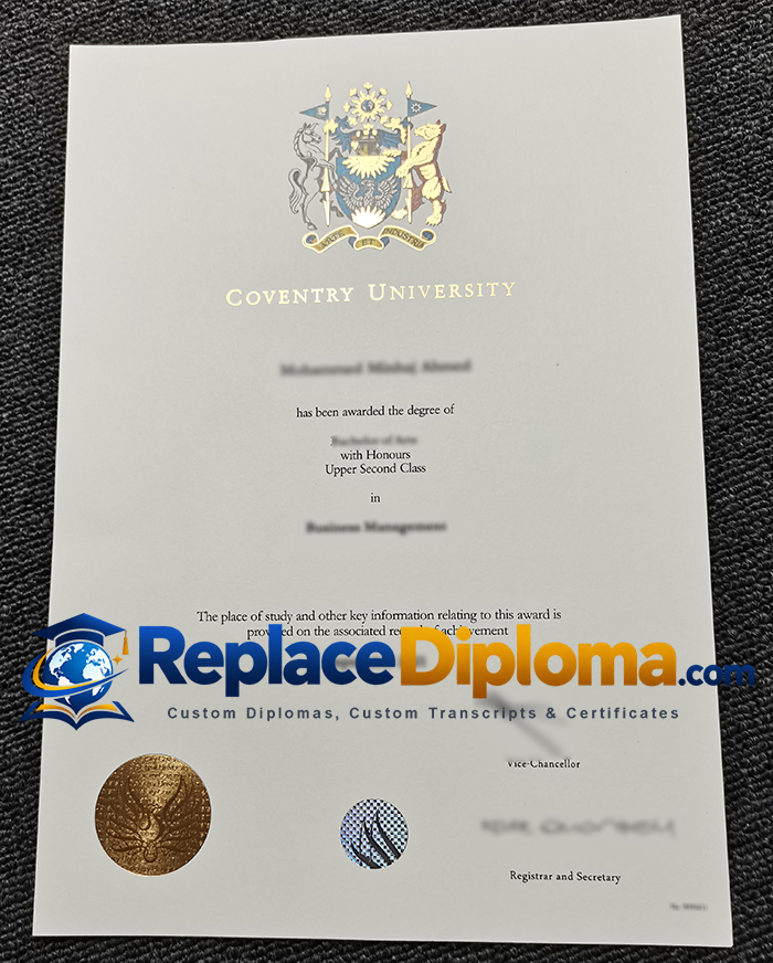 Coventry University diploma