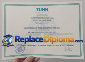 TUHH Diploma Certificate Sample — Two Languages on One Page Hamburg University of Technology diploma