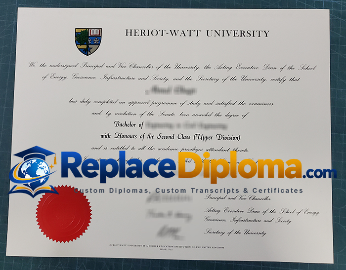 Heriot-Watt University degree