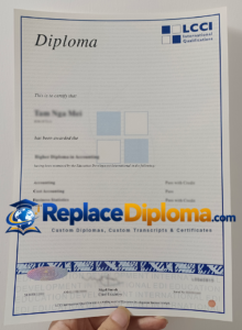 LCCI Diploma Sample with Three Subject Results LCCI Diploma