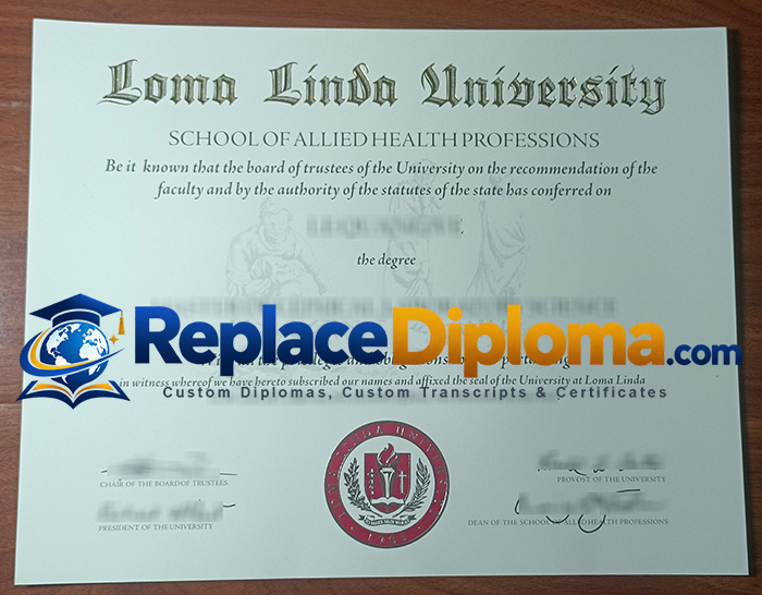 Loma Linda University Diploma