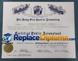 New Jersey CPA Certificate Sample New Jersey CPA Certificate