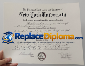 New York University Diploma Sample in Blackletter and Script New York University Diploma