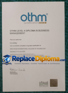 OTHM Diploma Sample with a European Qualifications Framework Reference OTHM Diploma Sample with a European Qualifications Framework Reference