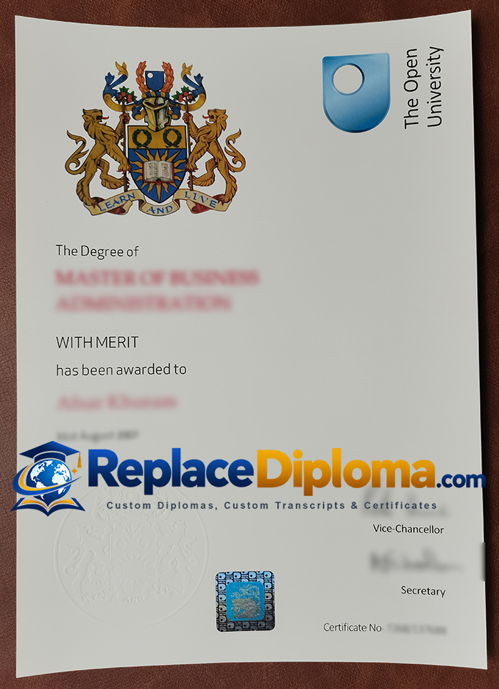 Open University diploma