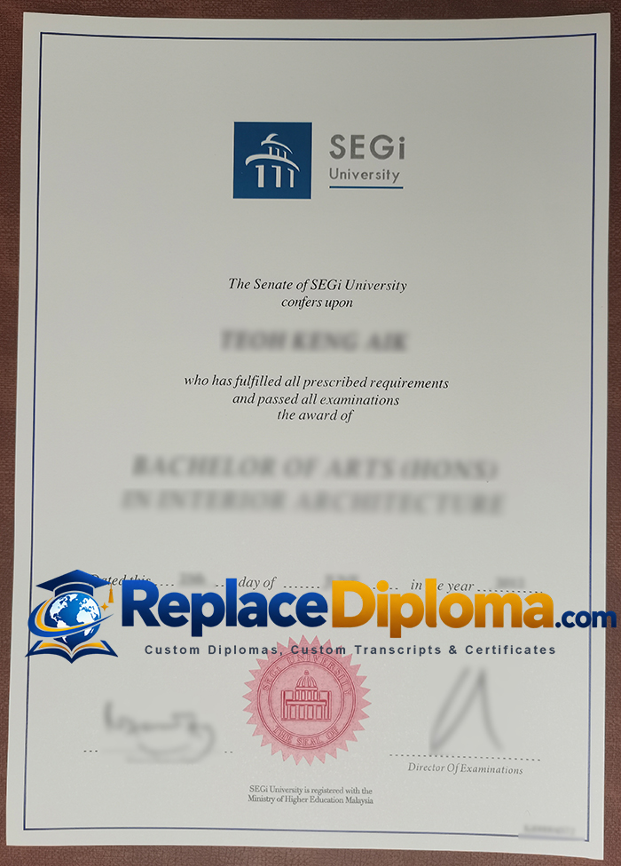 SEGi University Diploma