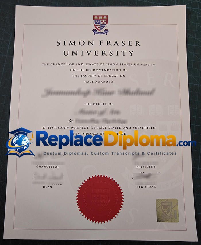 Simon Fraser University degree
