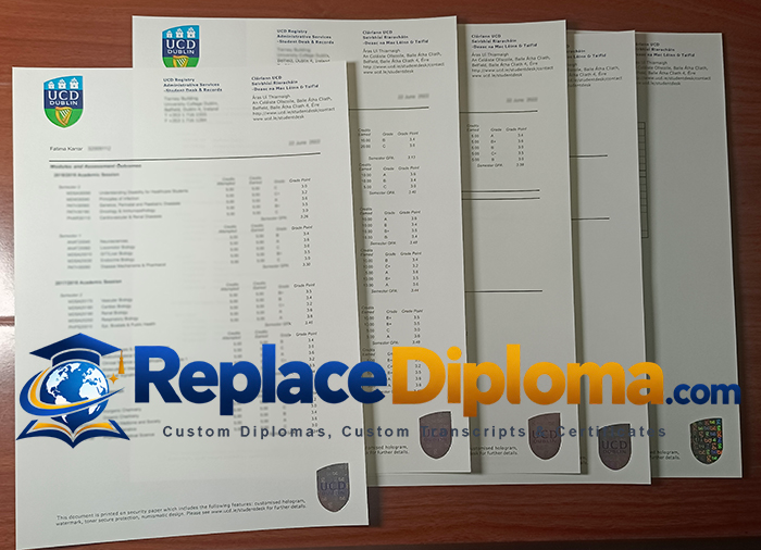University College Dublin Transcript