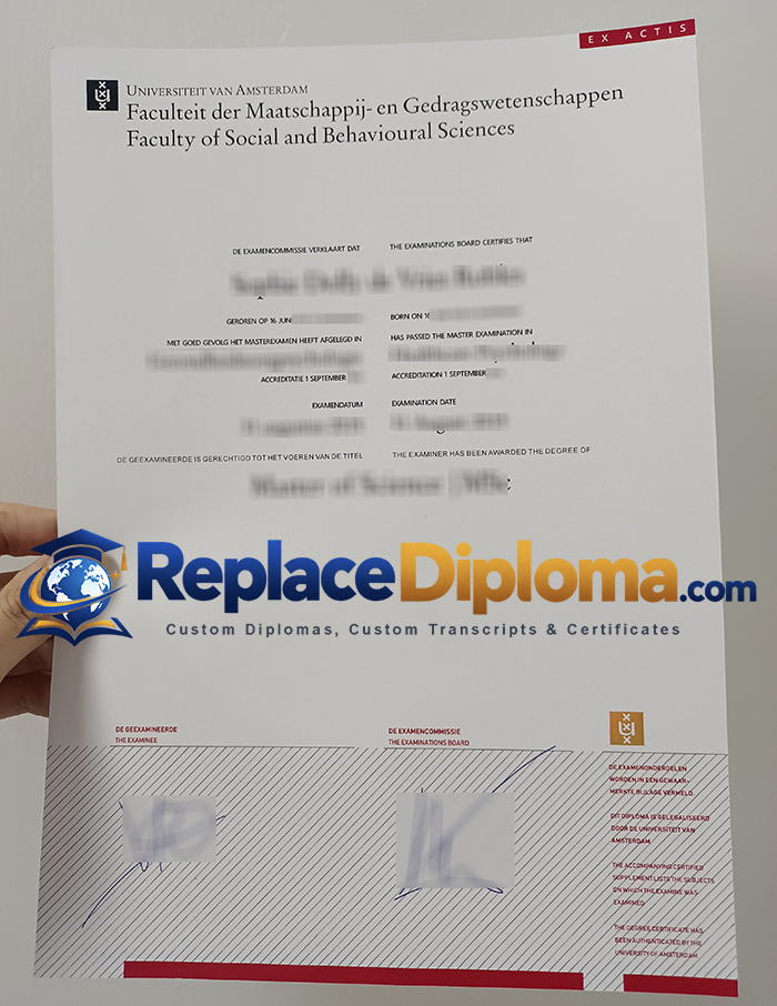 University of Amsterdam degree