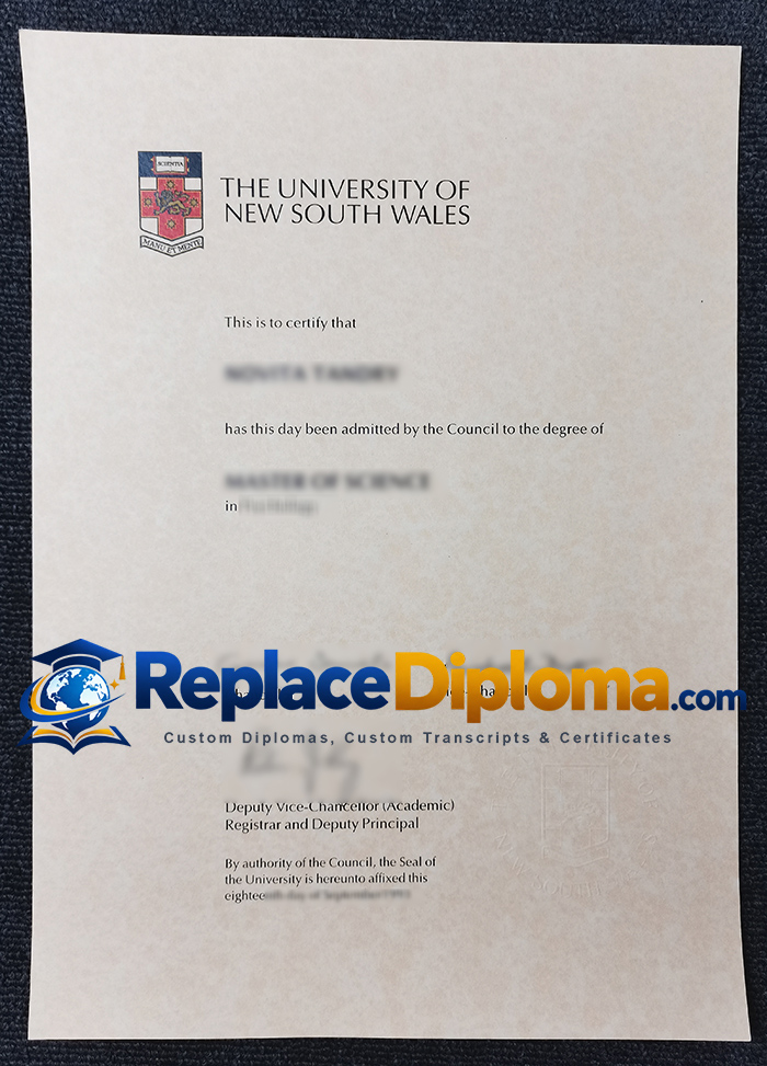 University of New South Wales Degree