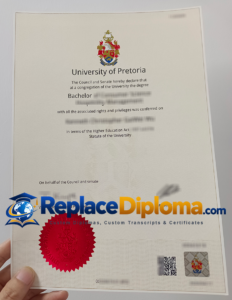 University of Pretoria Diploma Sample University of Pretoria Diploma