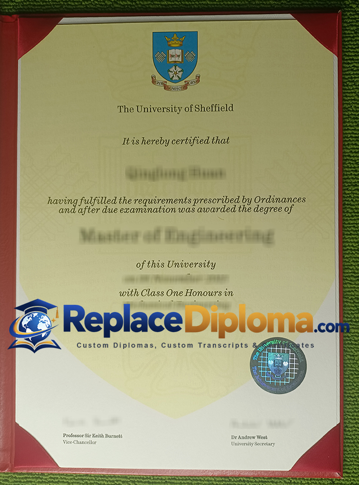 University of Sheffield Diploma