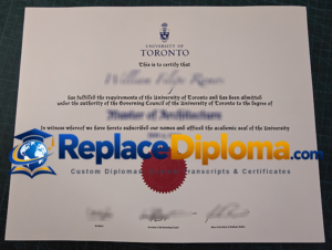 University of Toronto diploma