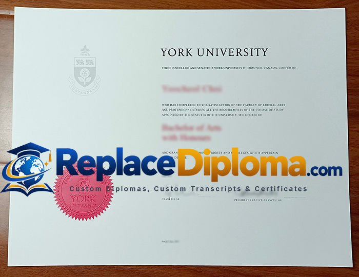 York University diploma
